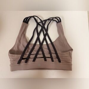 Lululemon Athletica Strappy Sports Bra - Tan and Black